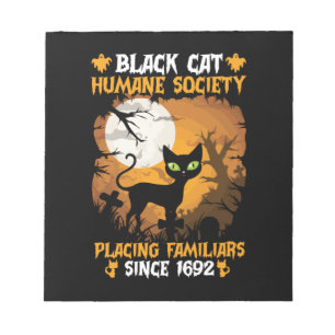 Halloweenpresent Mänskligt samhälle som placerar Anteckningsblock