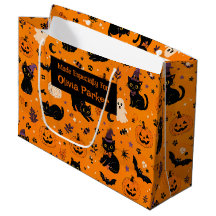 Halloweenpresentpåse med anpassat namn