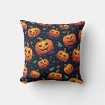 Halloweenpumkin mönster-kudde