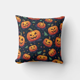 Halloweenpumkin mönster-kudde kudde