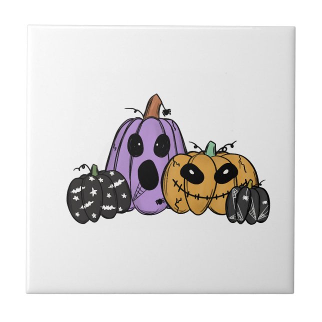 Halloweenpumpa Kakelplatta (Framsidan)