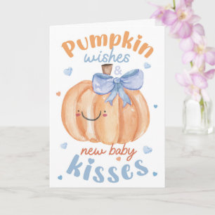 Halloweenpumpawishes & Nyckla Pusskysser Pojkar Bl Kort