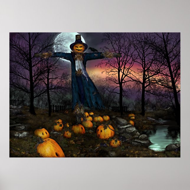 Halloweens Harvest -Scarecrow Poster (Framsidan)