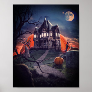 Halloweens hemkyrkogård poster