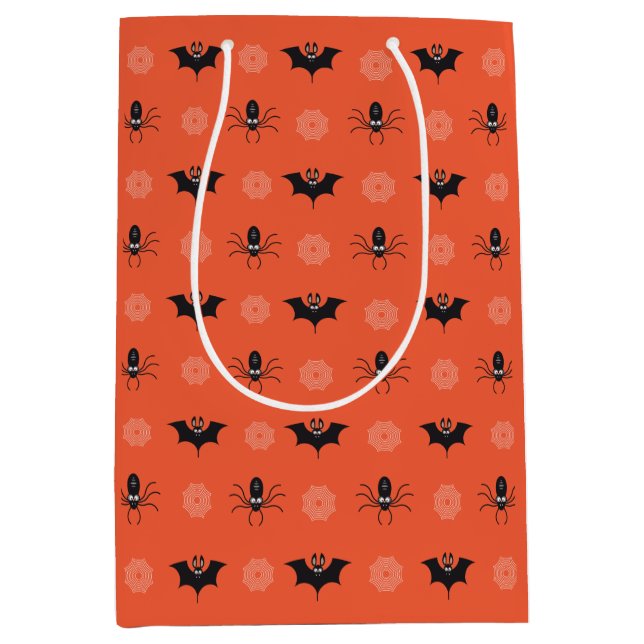 Halloweenspinder, fladdermus & cobweb mönster (Framsidan)