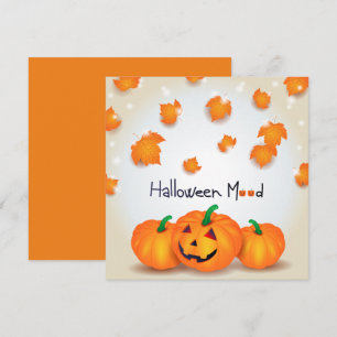 Halloweenstämning Julkort