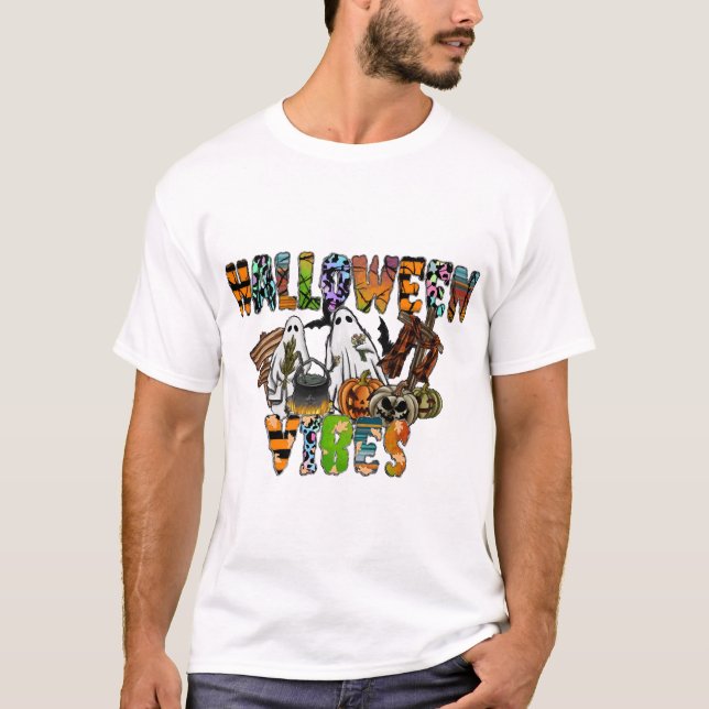 Halloweenstämning T Shirt (Framsida)
