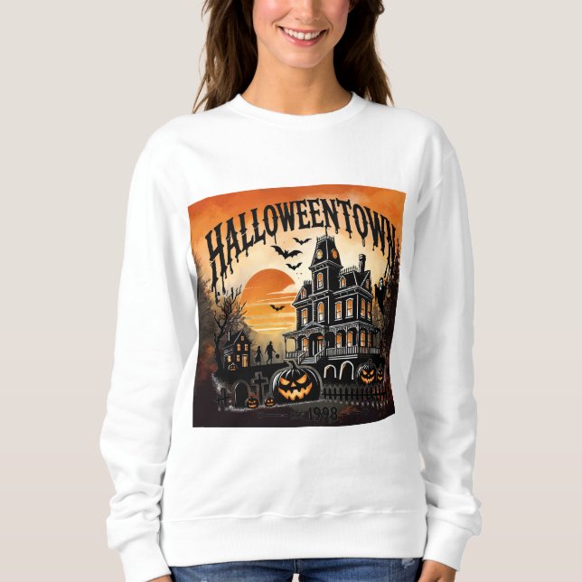 Halloweentown Spökhus  T Shirt (Framsida)