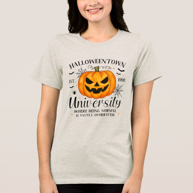 Halloweentown University – Rolig Halloween  T Shirt (Framsida)