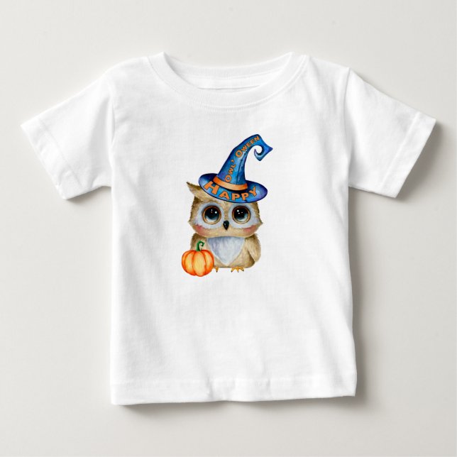 Halloweenuggla T Shirt (Framsida)