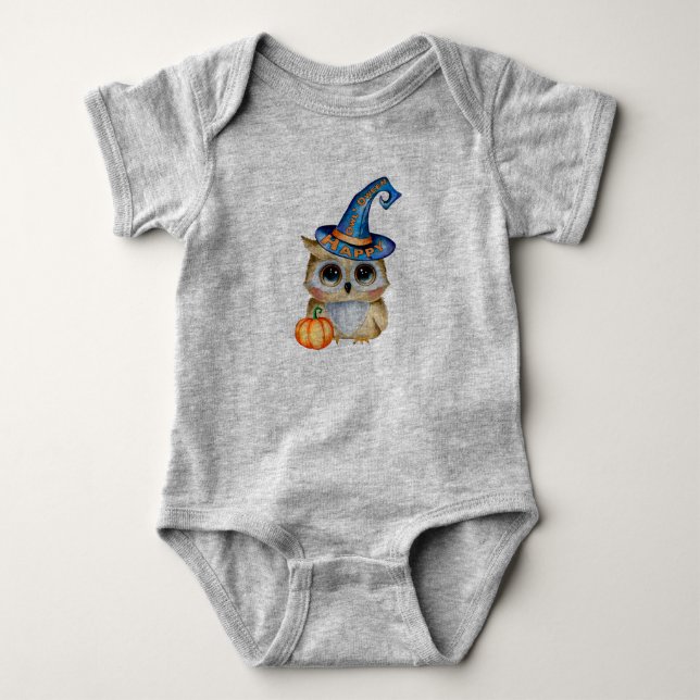 Halloweenuggla T Shirt (Framsida)
