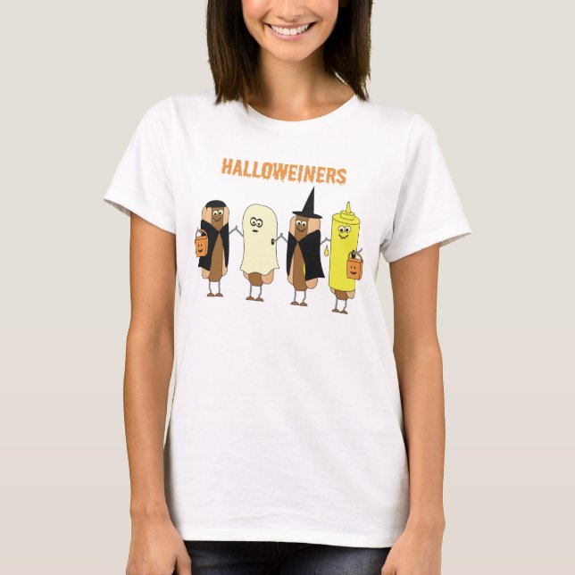Halloweiners T-tröja Tee Shirt (Framsida)