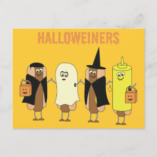 Halloweiners vykort