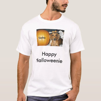 HALLOWEINIE (2), lyckliga Halloweenie T-shirt