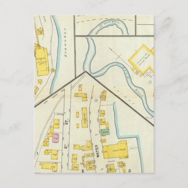 Hallowell, Kennebec County och Maine 3 Vykort (Framsida)