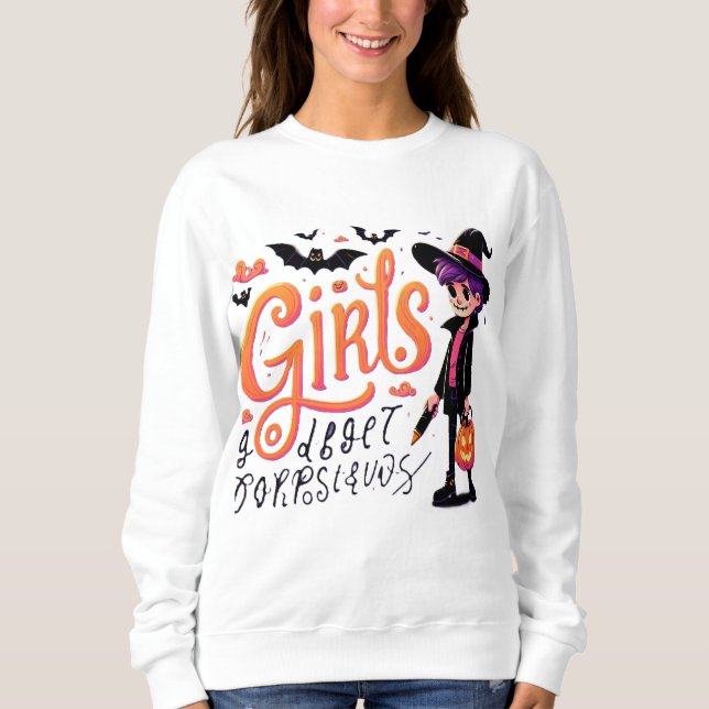 Hallowen Girl T-Shirt (Framsida)