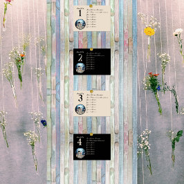 Hallowen Gothic Döskallars Tarot Älskare Bröllop Bordsnummer