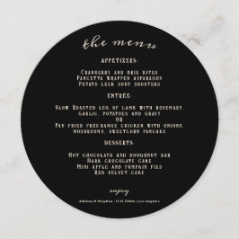 Hallowen Gothic Döskallars Tarot Älskare Bröllop Meny