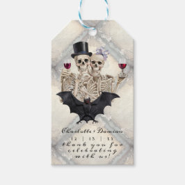 Hallowen Gothic Döskallars Tarot Älskare Bröllop Presentetikett