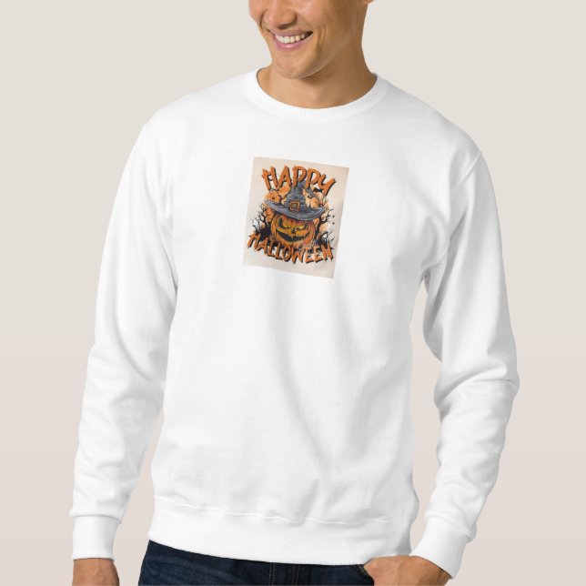 Hallowen Hoddies Lång Ärmad Tröja (Framsida)