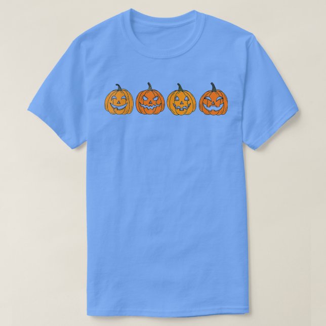 Hallowen Pumpkin Spooky Season JackoLantern tack T Shirt (Design framsida)