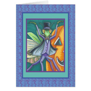 HALLOWEN TRANSYLVANIA PRAYING MANTIT VAMPIRE CARD HÄLSNINGSKORT