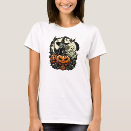 Hallowen Witch Design T Shirt