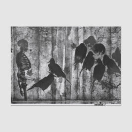 HALLOWETEN-KRÅKA - Vävnadspapper