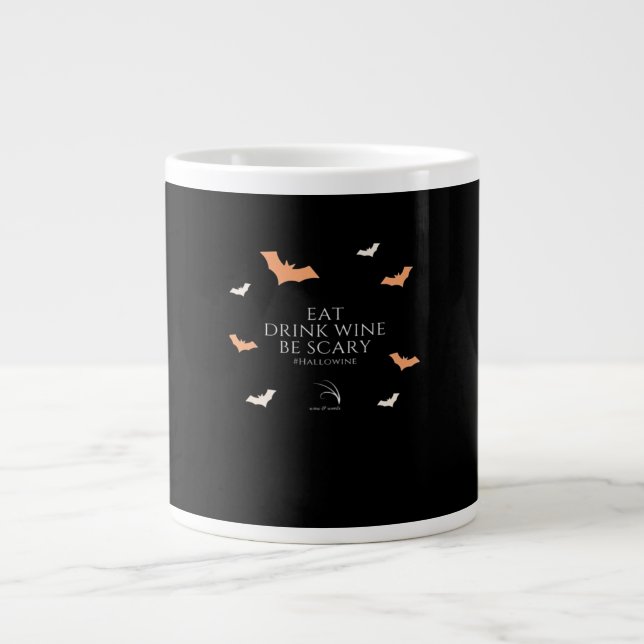 Hallowine Halloween-citat Ät Drick Jumbo Mugg (Framsidan)