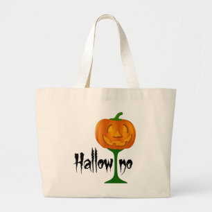 Hallowino Pumpkin Vin Glass Halloween Jumbo Tygkasse