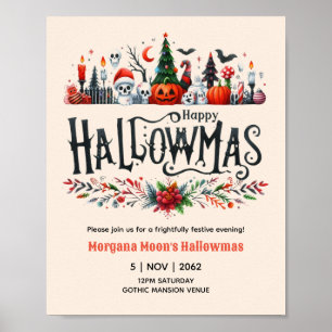 Hallowmas EVENT POSTER Halloween-julmässan
