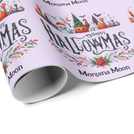 Hallowmas Giftwrap Halloween jul Mashup Presentpapper