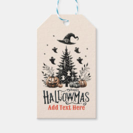 Hallowmas Halloween jul Mashup Presentetikett