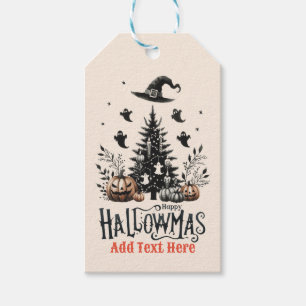Hallowmas Halloween jul Mashup Presentetikett