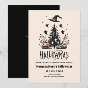 Hallowmas inbjuder till jul med tema för tal inbjudningar