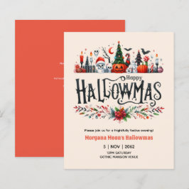 Hallowmas-inbjudningar Halloween-julstämning