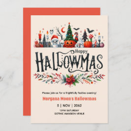 Hallowmas-inbjudningar Halloween-julstämning Inbjudningar