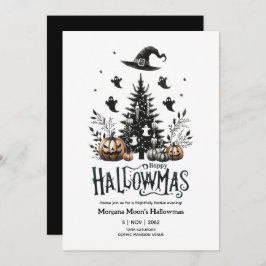 Hallowmas-inbjudningar Halloween-julstämning Inbjudningar