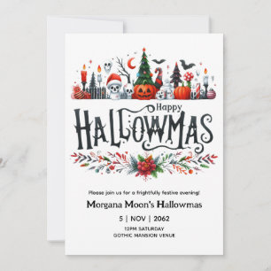 Hallowmas-inbjudningar Halloween-julstämning Inbjudningar