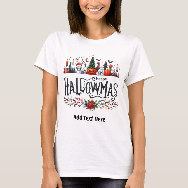 Hallowmas Shirts Halloween jul Mashup T Shirt (Framsida)