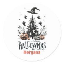 Hallowmas Stickers Halloween jul Mashup