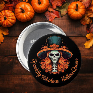 HallowQueen Witch Illustration Halloween Black Knapp