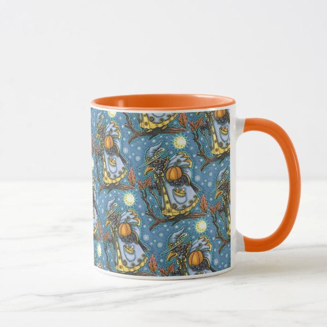 HALLOWS KVÄLL BLACKBIRD WIZARD, HALLOWEEN RAVEN MUGG (Höger)