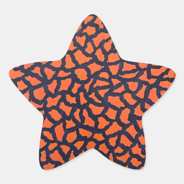 Hallowsheen Stjärnformat Klistermärke (Framsida)