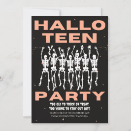 HallowTeen Party, Halloween fest för Tonåringar Inbjudningar