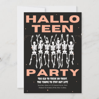 HallowTeen Party, Halloween fest för Tonåringar Inbjudningar