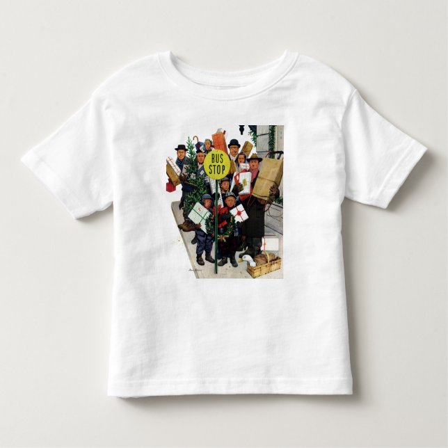 Hållplats på jul tee (Framsida)