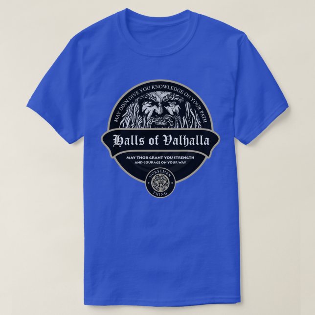 Halls av Valhalla Wikinger Vikings T Shirt (Design framsida)