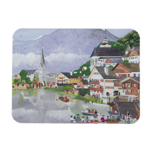 Hallstadt Österrike 1995 Magnet