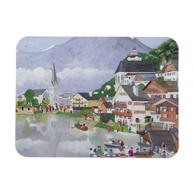Hallstadt Österrike 1995 Magnet (Horisontell)